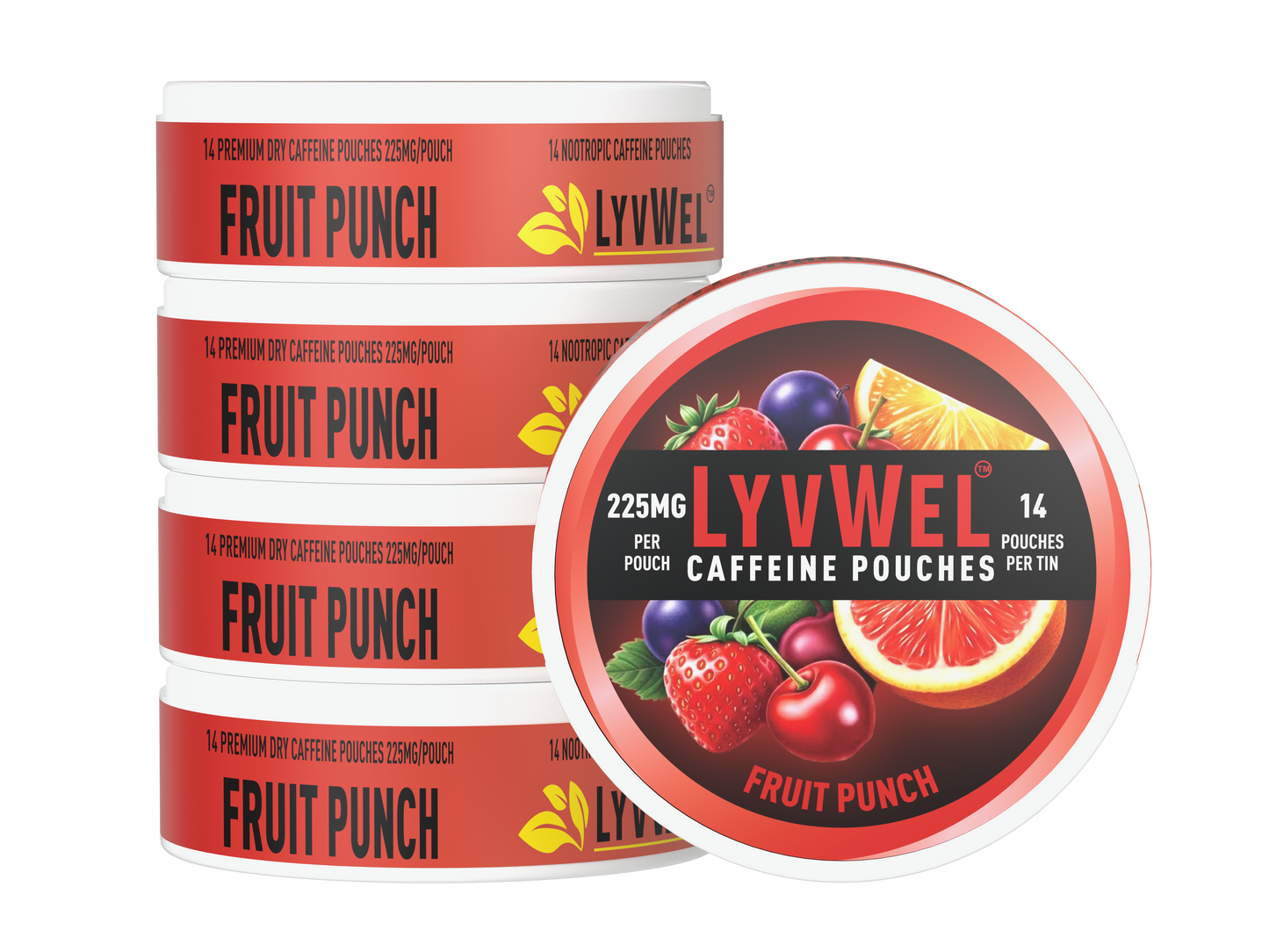 Buy 225mg Caffeine Energy Pouches with Plant based Guarana Multipack