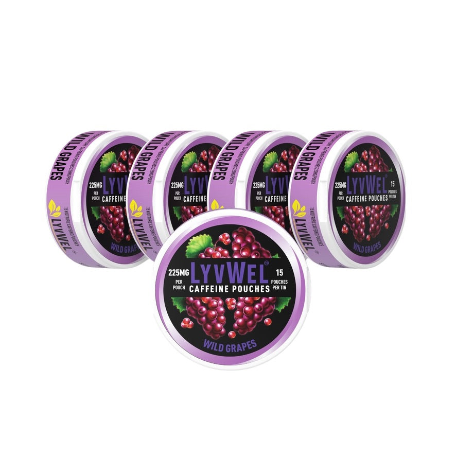 Buy 225mg Caffeine Energy Pouches with Plant based Guarana Multipack