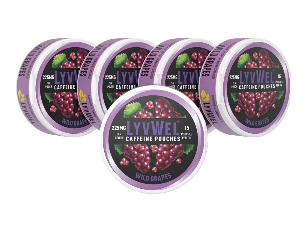 Buy 225mg Caffeine Energy Pouches with Plant based Guarana Multipack