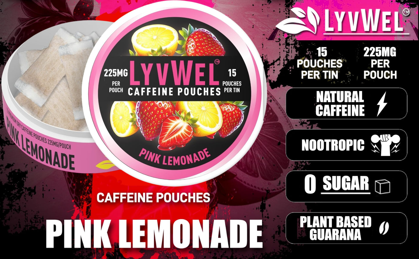 Buy 225mg Caffeine Energy Pouches with Plant based Guarana Multipack