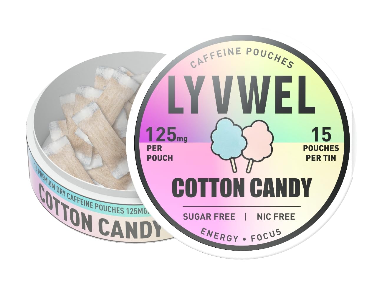 Caffeine Energy Pouches - 125mg Guarana | Lyvwel