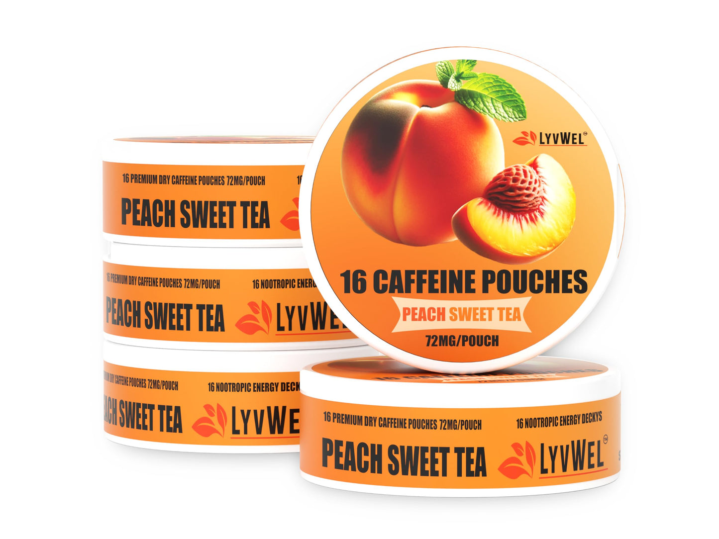 Buy 72mg Caffeine Pouches - 16 Pouches per can | Plant Based