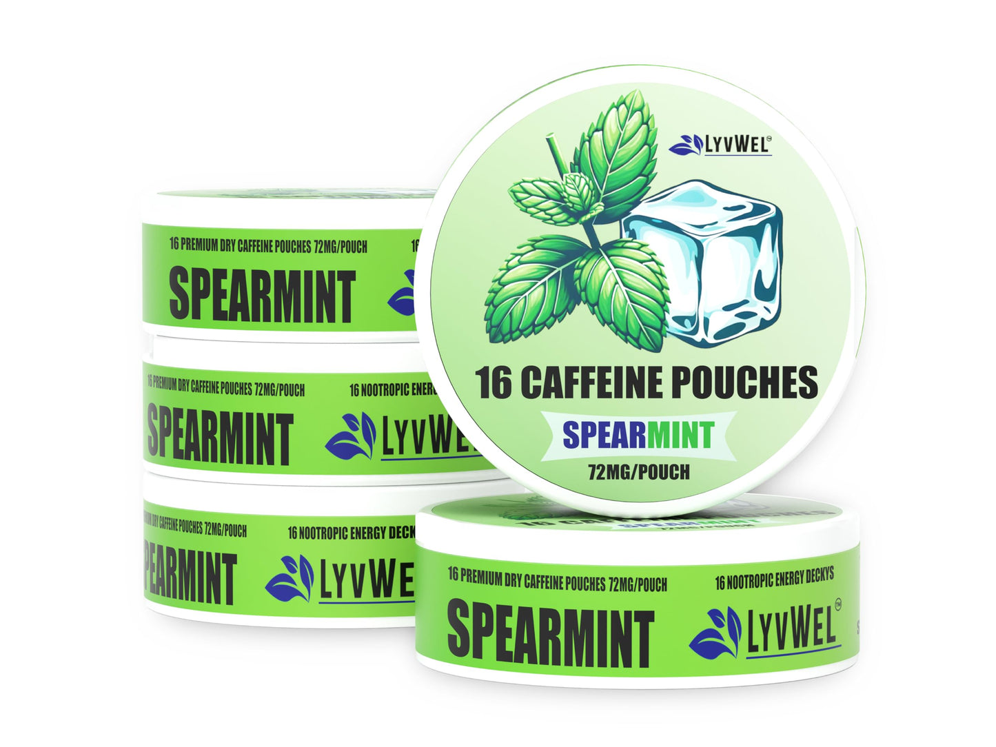 Buy 72mg Caffeine Pouches - 16 Pouches per can | Plant Based
