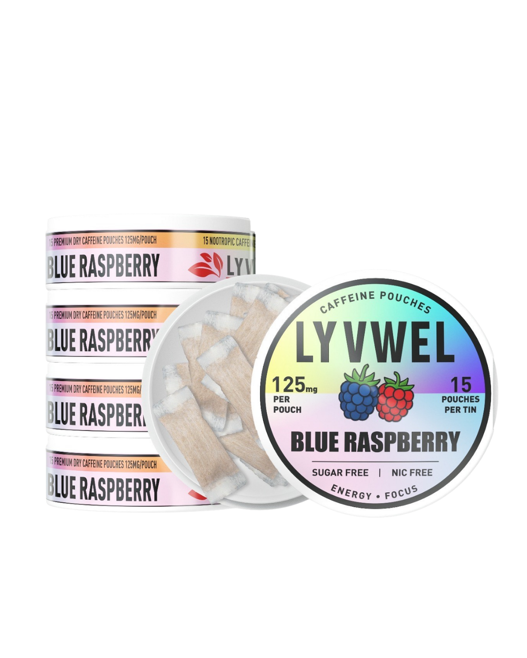 Caffeine Energy Pouches - 125mg Guarana | Lyvwel