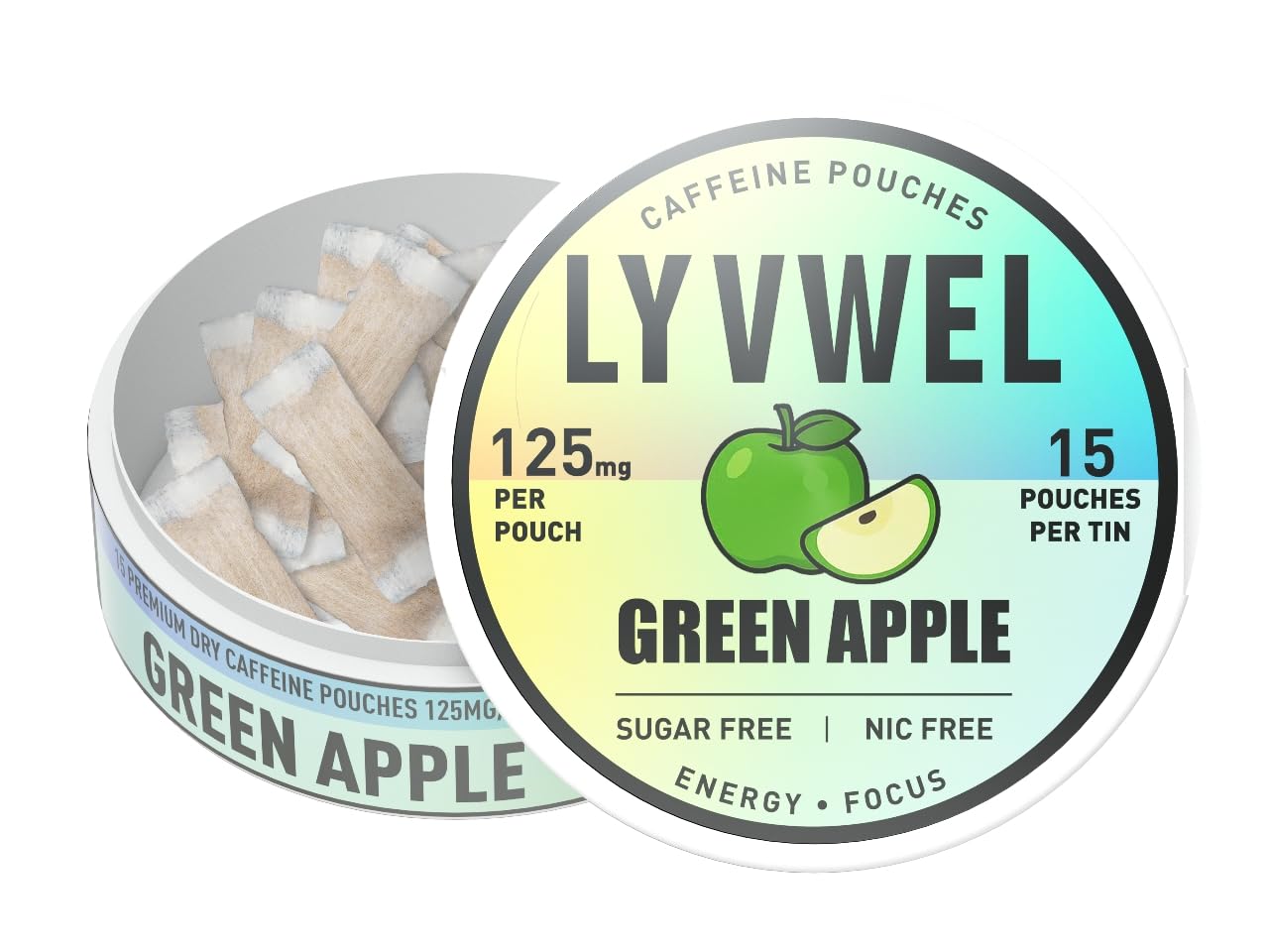 Caffeine Energy Pouches - 125mg Guarana | Lyvwel