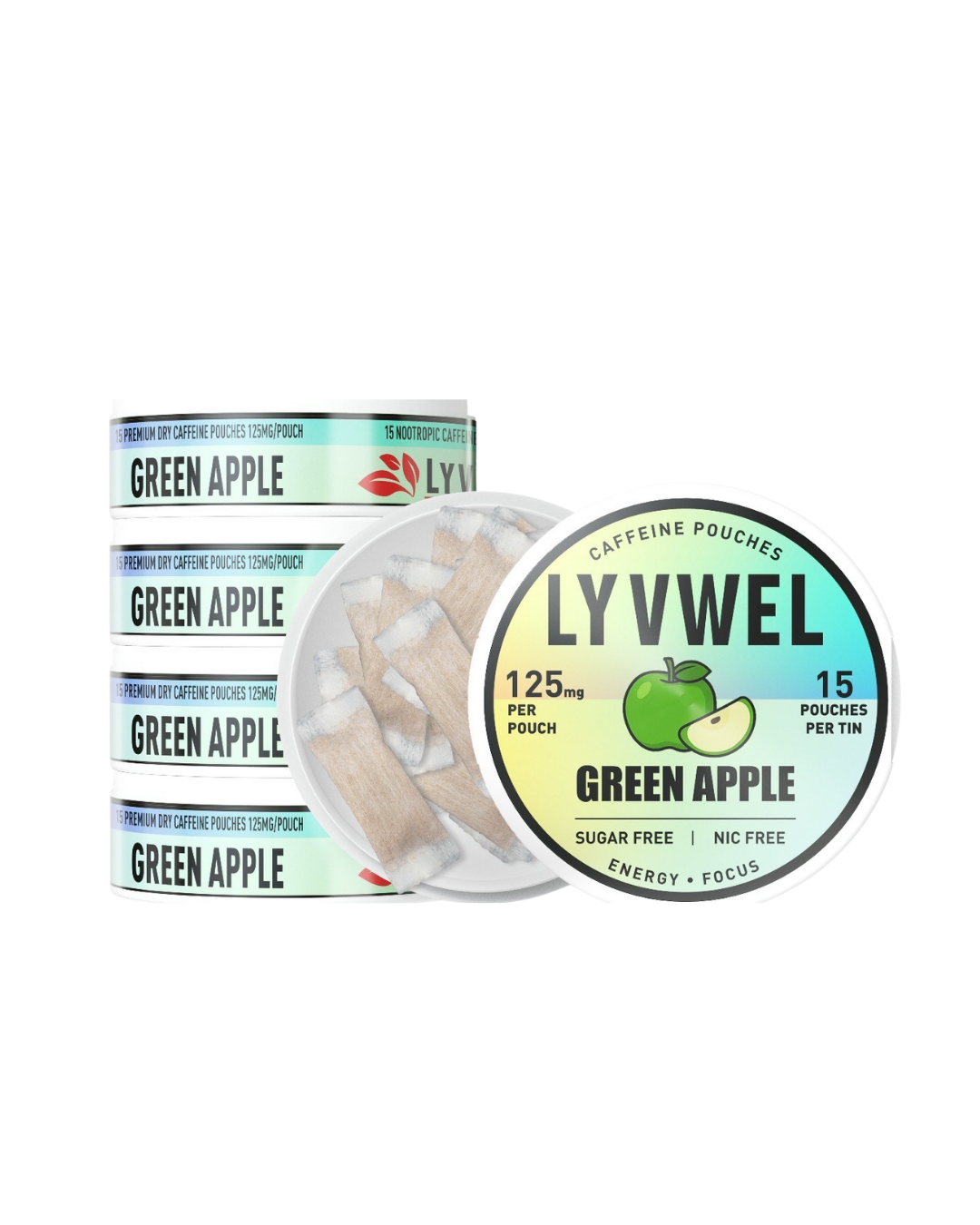 Caffeine Energy Pouches - 125mg Guarana | Lyvwel