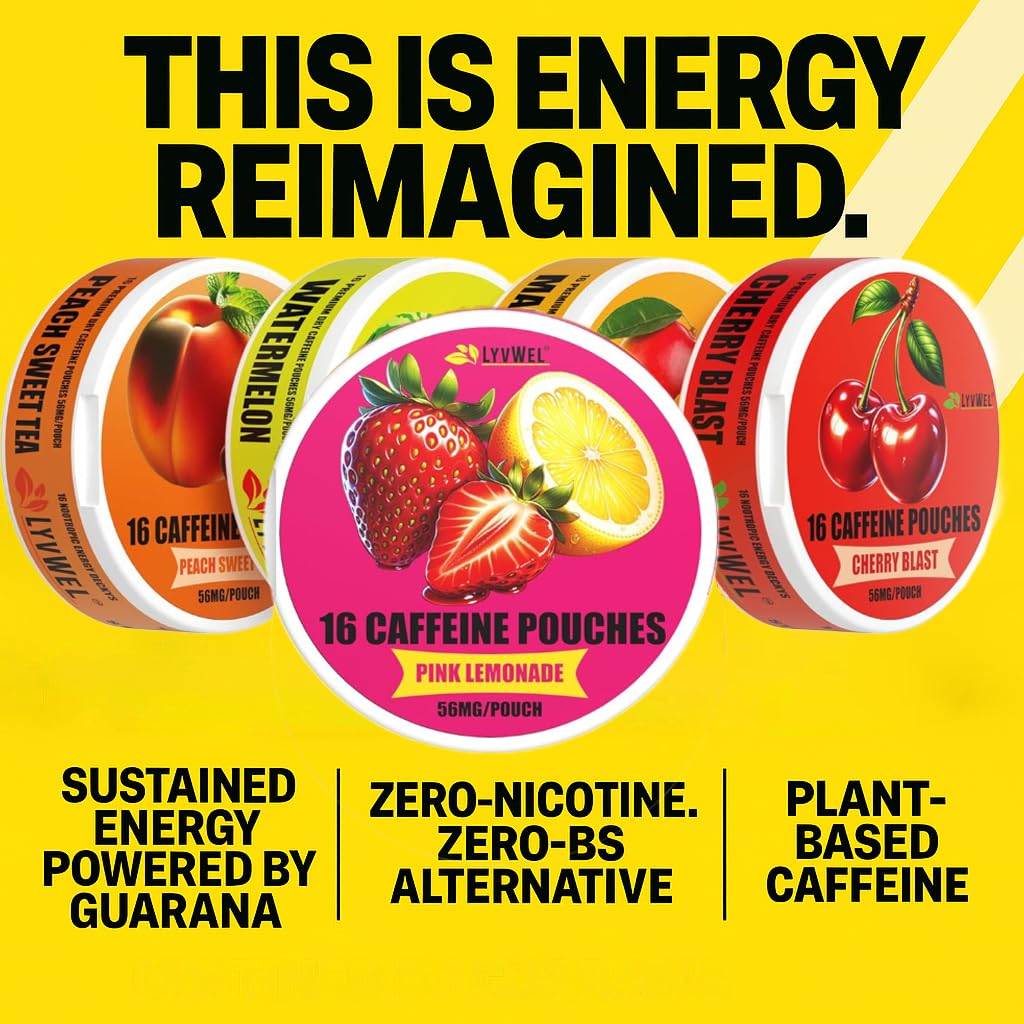 Caffeine Energy Pouches - 56mg Guarana Multipack