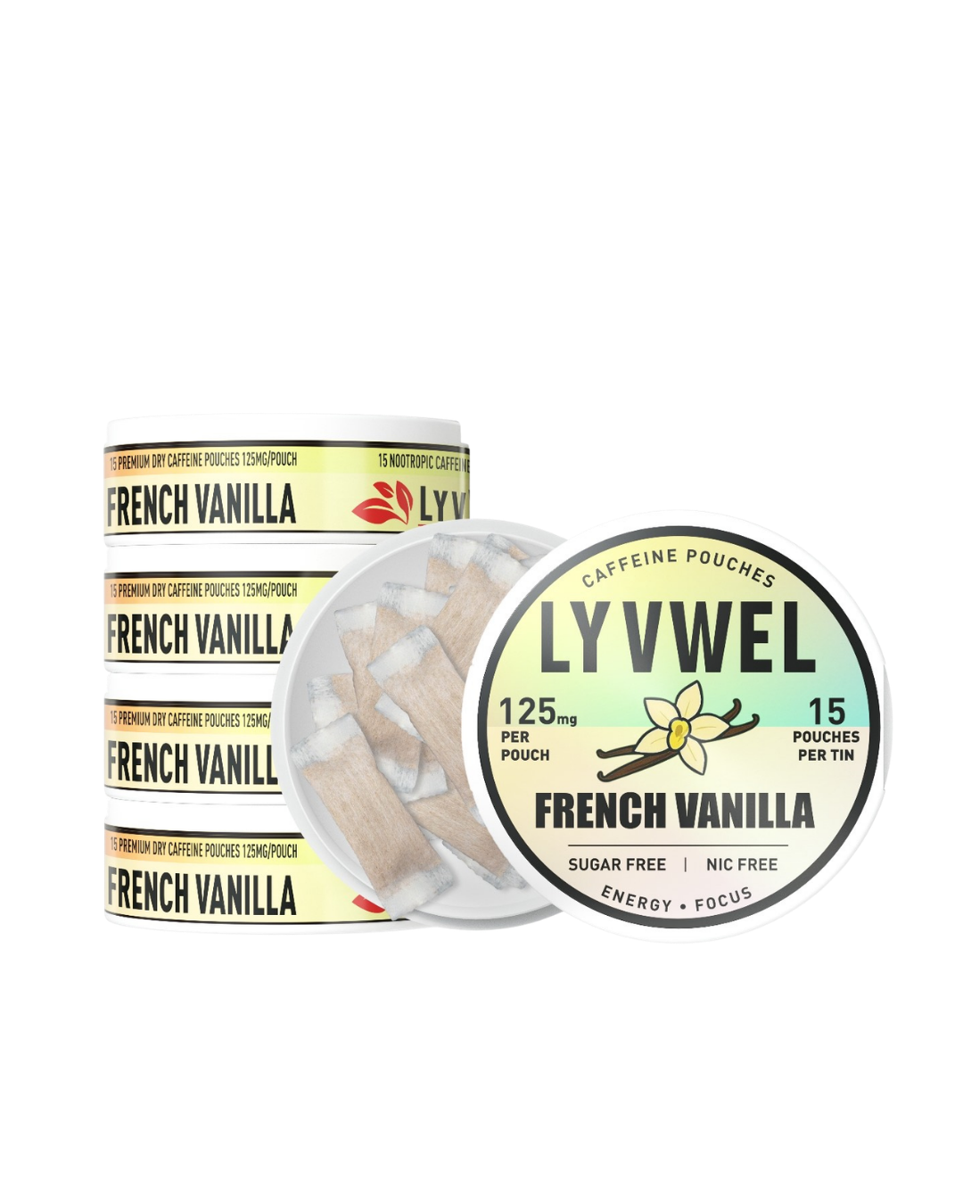 Caffeine Energy Pouches - 125mg Guarana | Lyvwel