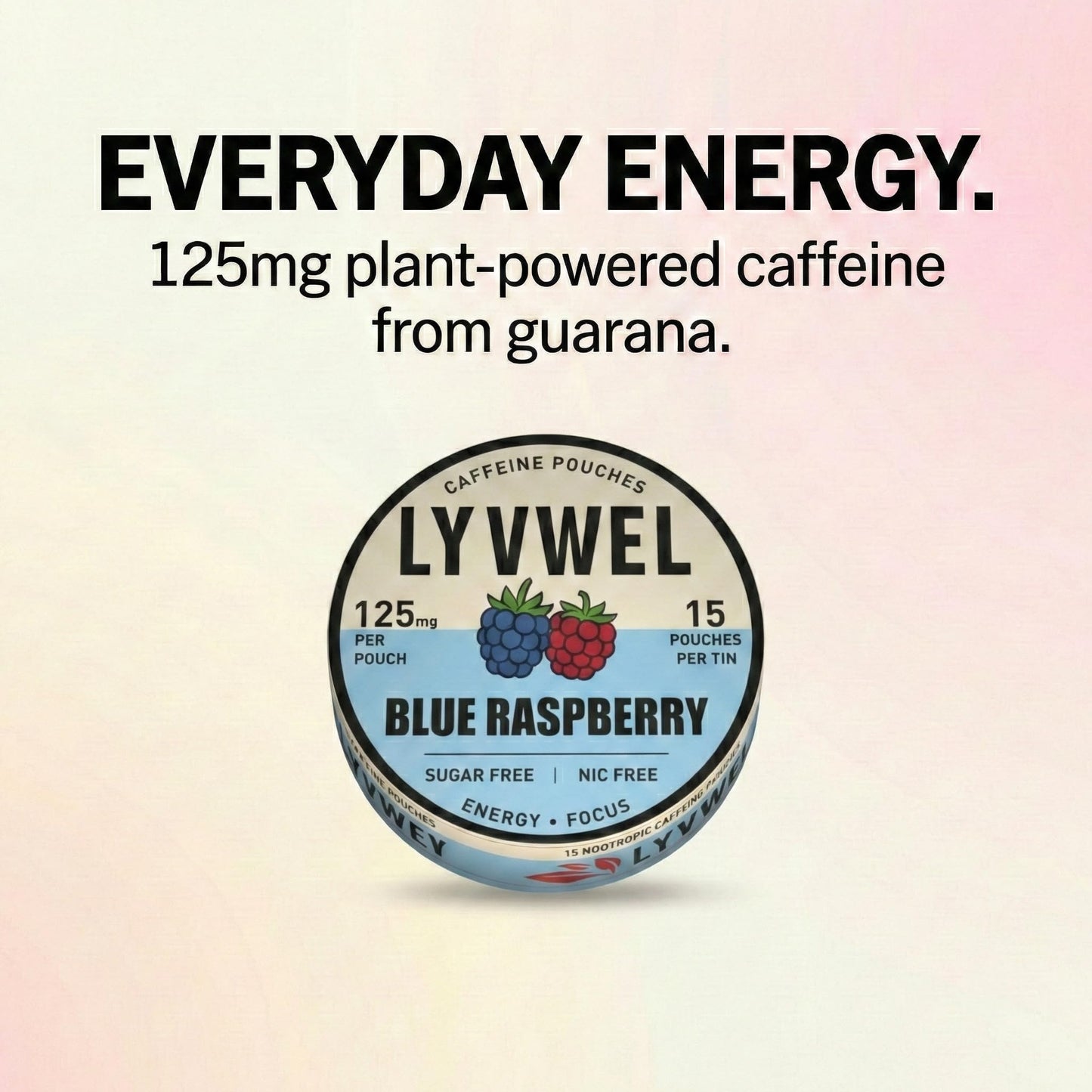 Caffeine Energy Pouches - 125mg Guarana | Lyvwel