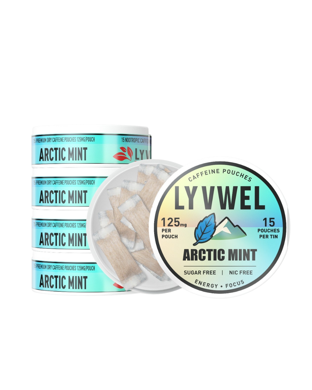 Caffeine Energy Pouches - 125mg Guarana | Lyvwel