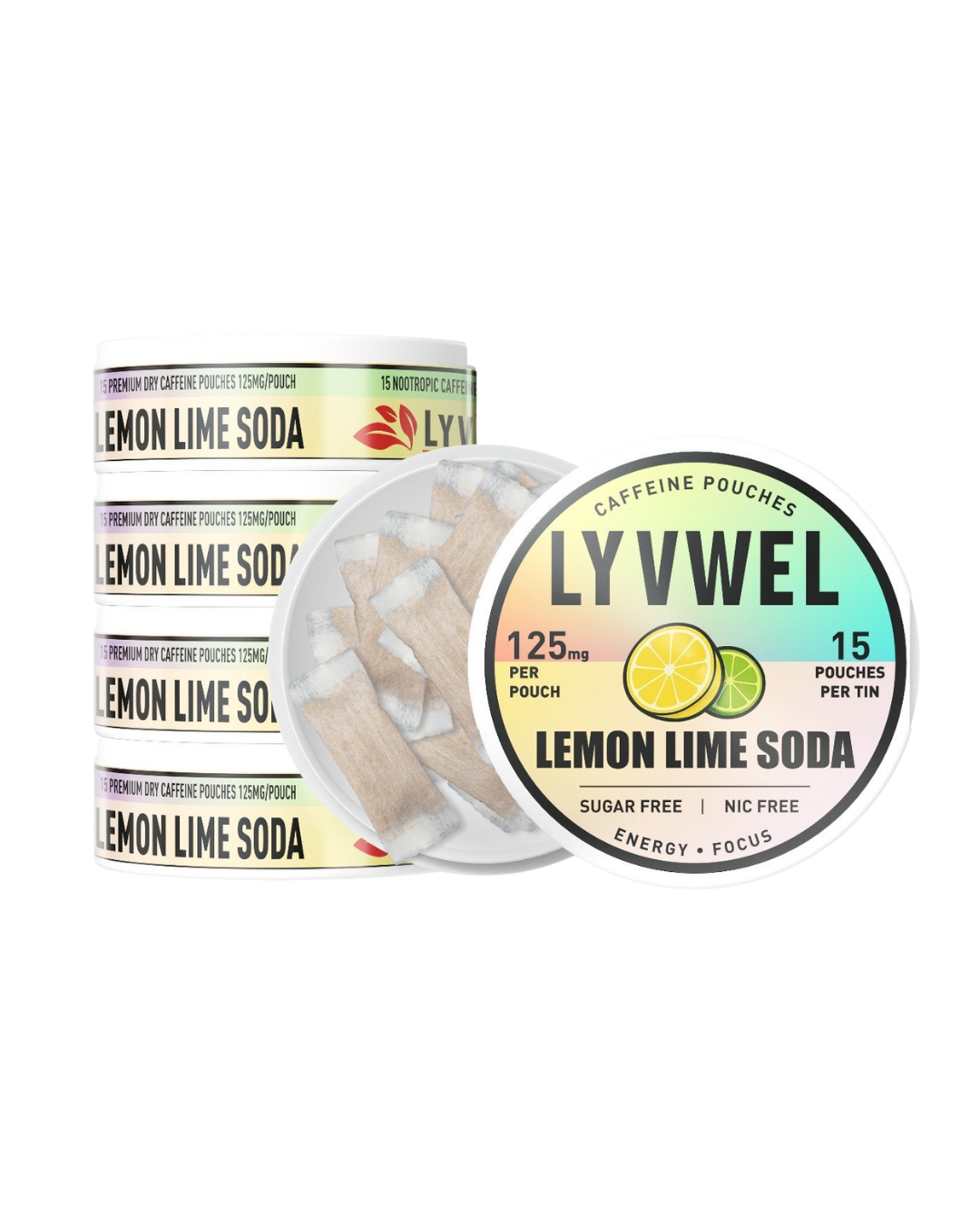 Caffeine Energy Pouches - 125mg Guarana | Lyvwel