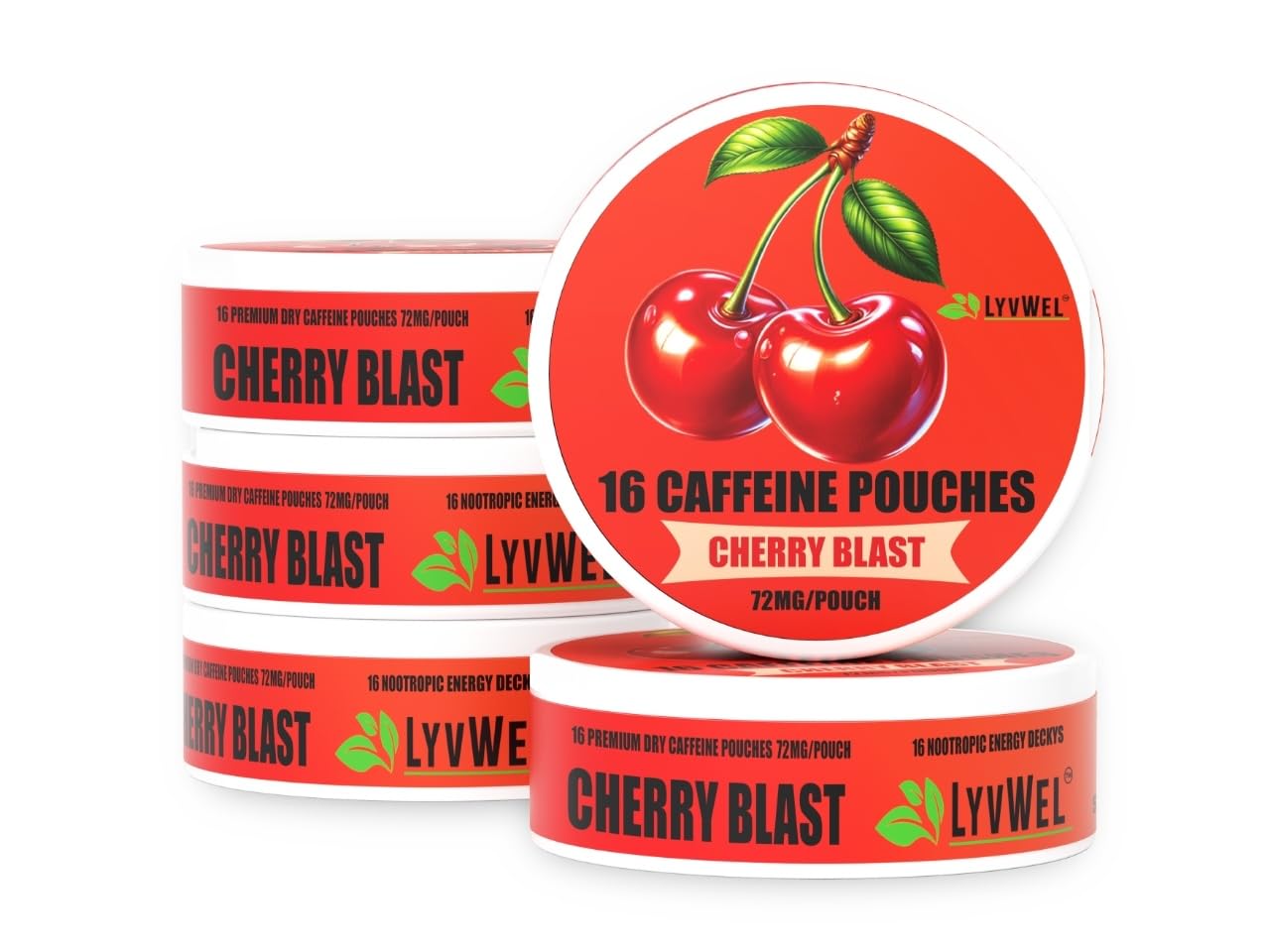 Buy 72mg Caffeine Pouches - 16 Pouches per can | Plant Based