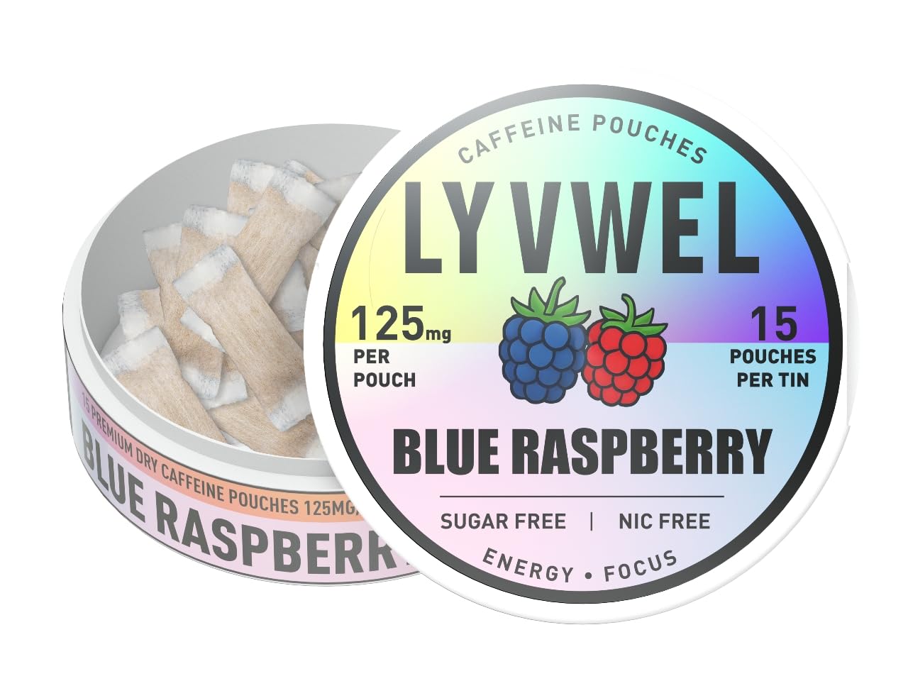 Caffeine Energy Pouches - 125mg Guarana | Lyvwel