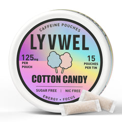 LyvWel 125mg Cotton Candy, one can shown